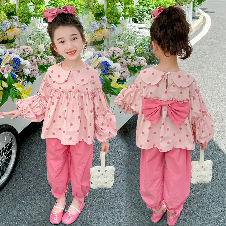 女童韩版两件套春秋女童套装温婉风欧美风