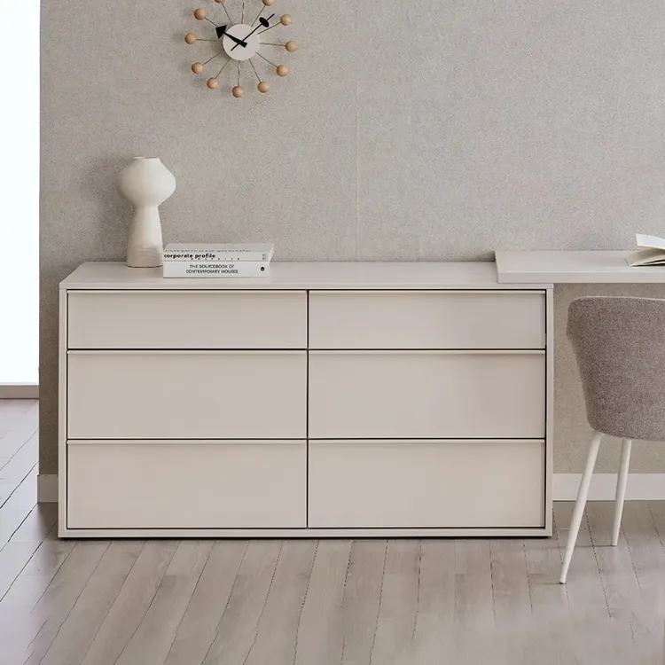 hanssem汉森简约现代实木斗柜床头化妆台储物柜一体小户型床尾柜