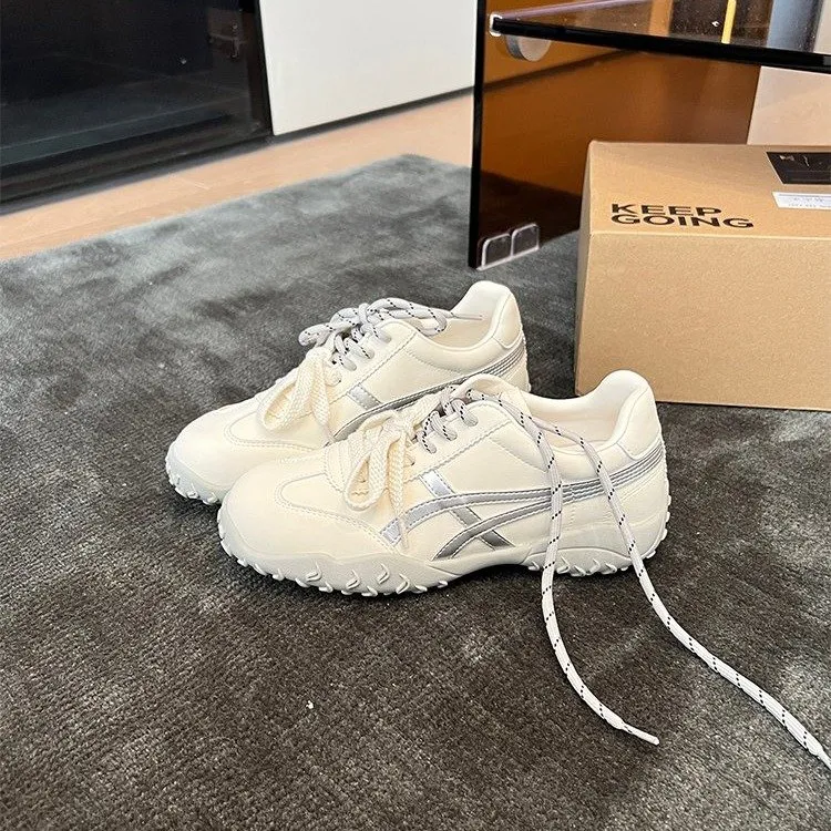 内增高阿甘鞋女款厚底加绒德训鞋新款小众运动休闲鞋子百搭小白鞋