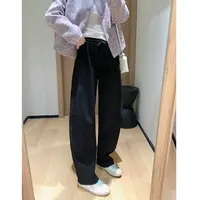 新款韩版简约纯色百搭时尚松紧腰休闲裤WK8835