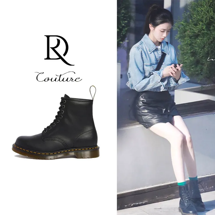 【刘浩存同款】显白显腿长！马丁靴黑色8孔英伦风男女高帮1460工装鞋