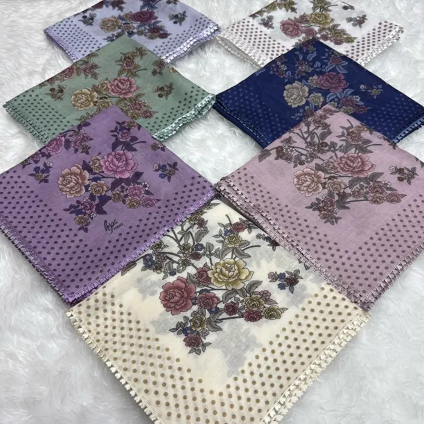 ئەڭ يىڭىلىق 02گۈللۈك پاختا ياغلىق 新款民族风经典复古头巾