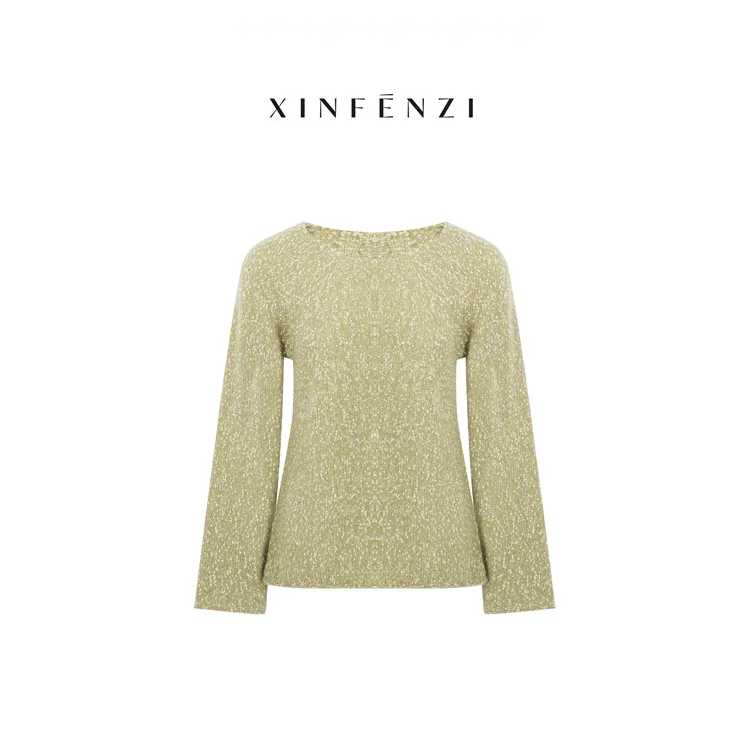 【小山茶】XINFENZI 山羊绒花式豆豆纱套头毛衣 51379