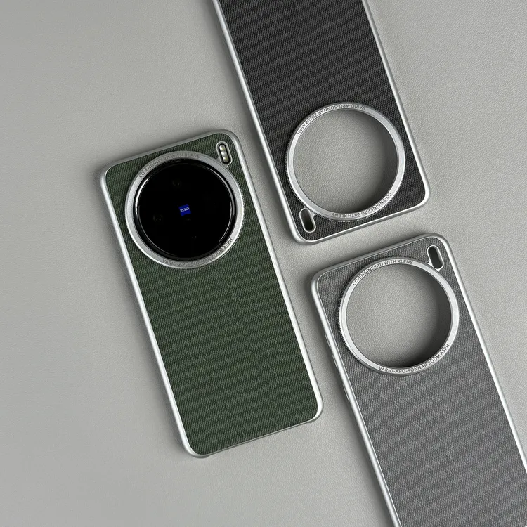 亚毛麻布料适用vivox200pro手机壳磁吸简约三包款x200ultra防摔壳