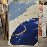 轻奢抽象艺术落地画客厅沙发背景墙玄关装饰画外框83*123厘米