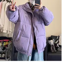 1201-1400号休闲宽松欧美风情侣大码棉服