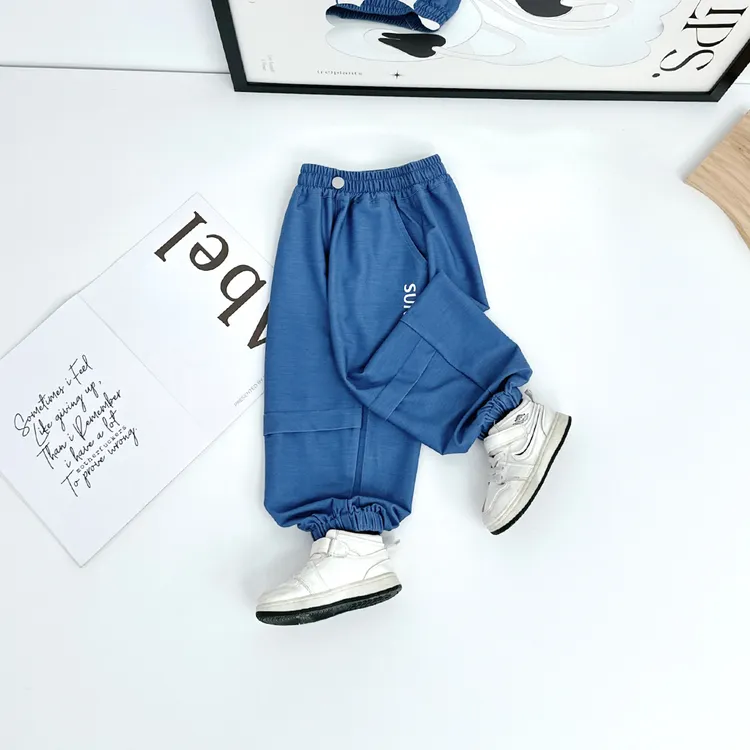 儿童长裤夏装薄款男童装休闲裤子宽松夏季 FB25192 悠悠童话童装