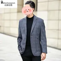轻奢免烫春夏新品精纺薄羊毛男商务休闲西服外套/2301 
