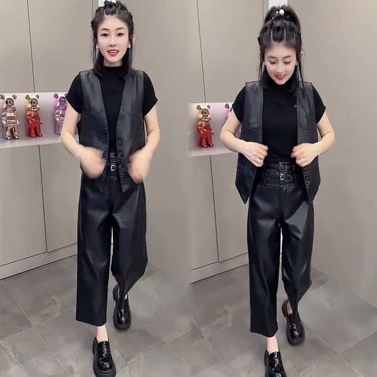 2025秋季新款时尚显瘦气质网红高档套装女高级百搭宽松大码两件套