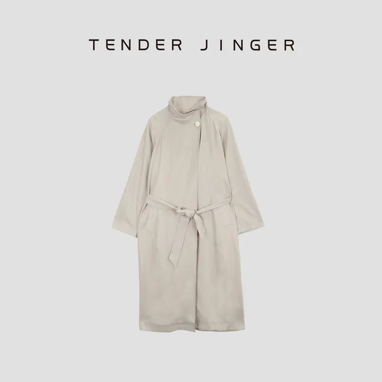 Tender Jinger【黑标】高级感翻领风衣外套T53TG30540
