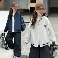 女童外套春秋正反两面穿2025新款秋装中大童洋气韩版秋季棒球服潮