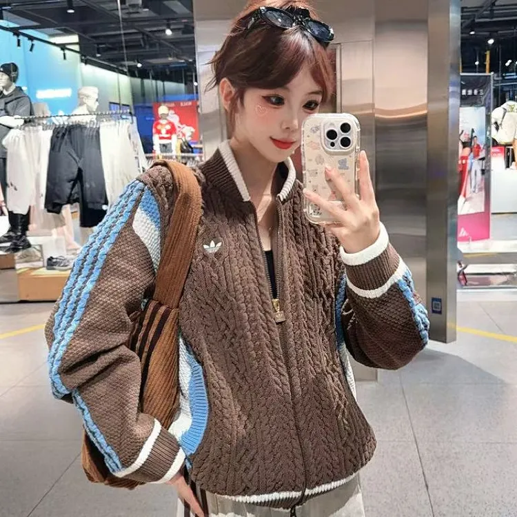 ADIDASRS UCARDIGAN 情侣加厚男女同款秋冬针织运动衫 KS5963