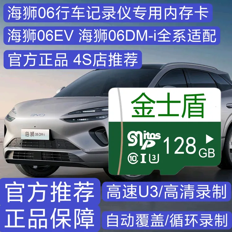 2025款比亚迪海狮06行车记录仪专用高速内存卡06ev 06dmi高清存储