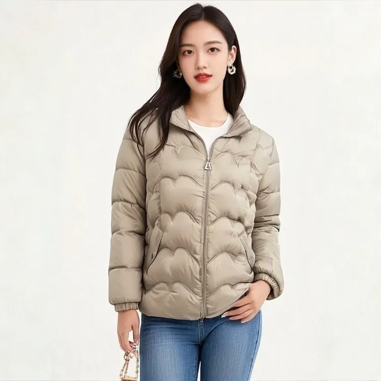 冬季新款立领棉服女短款时尚百搭棉袄冬季女士休闲棉衣外套