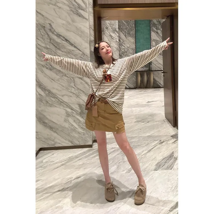 BETTER JOELAY-【星月涟漪】高端短裙休闲宽松时尚简约风WL1175