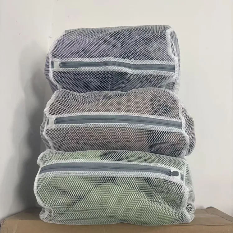 发4个【圆柱32*22左右】粗网衣服护洗收纳网袋