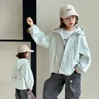 女童春季甜美风外套2025春季新款中大童连帽休闲百搭款外套Q13864