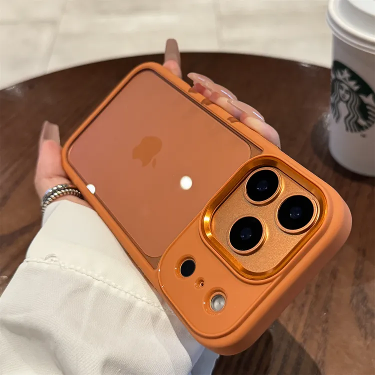几何魔方适用苹果17promax手机壳新款iPhone17保护套透明镜头全包