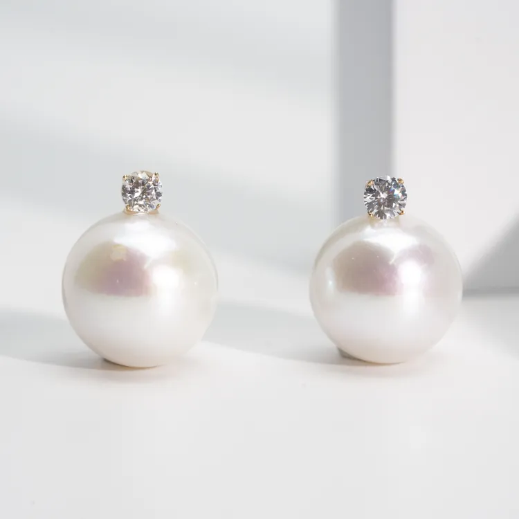 【小北严选】18k金淡水珍珠吊坠约10mm【多样性发一件】-AH27X530