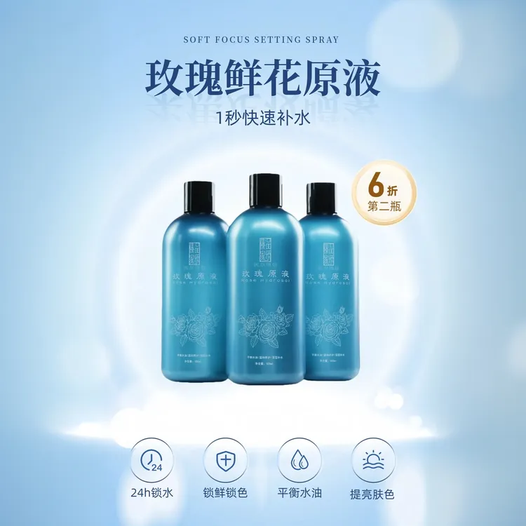 云南玫瑰原液纯露花苞液补水保湿爽肤水面膜湿敷收缩毛孔提亮肤色