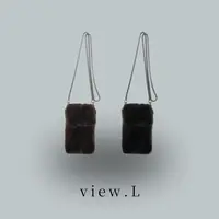 view.l25 精致显贵单肩水貂毛手机包斜挎包 W2693