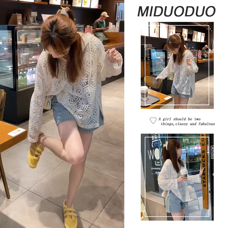 春夏穿搭一整套2025年新款韩版设计感连帽长袖上衣短裤两件套装