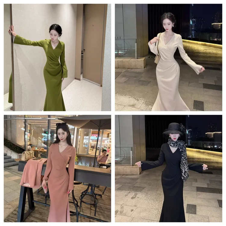 LHMknk1画报夫人原创自制秋冬重工弹力鱼尾裙 弹力西装鱼尾裙合集