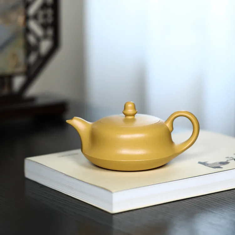 宜兴正品紫砂茶具原矿紫砂泡茶壶黄金段曲壶一帆风顺大容量壶230C