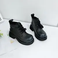 8051 新款时尚短靴女秋冬百搭马丁靴加绒