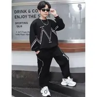 【米果妈】儿童2025秋季新款圆领时尚套装B4640