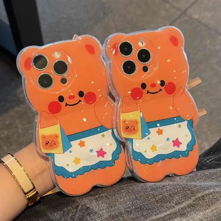 奥菲顿围兜黄油小熊壳适用iPhone16/15promax手机壳苹果14/13新款