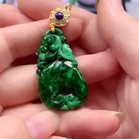 颈饰银S925镶嵌翡翠翡翠
