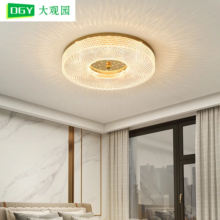 大观园卧室吸顶灯现代简约水晶圆形餐厅房灯2129图800*800