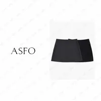 【AS智恋】25新静奢重磅柔绒感羊毛呢A字半身裙AS25QBSQD04030