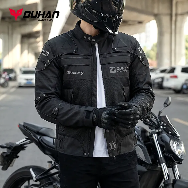 duhan/杜汉【全年爆品】机车服赛车服防风防摔保暖摩托车四季骑行服商品图