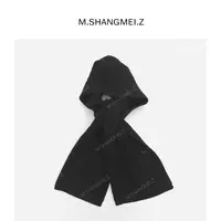 M.SHANGMEI.Z/沐熙美大哥舒适羊绒百搭针织纯色保暖围巾x093027