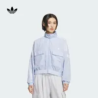 流光风 阿迪达斯三叶草女款宽松运动休闲夹克外套运动服KG8514