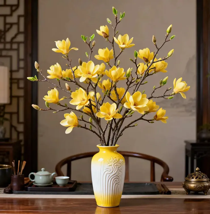 【冬季开花】遇水开花鲜枝浓香型水培玉兰花带花苞室内绿植耐寒花卉