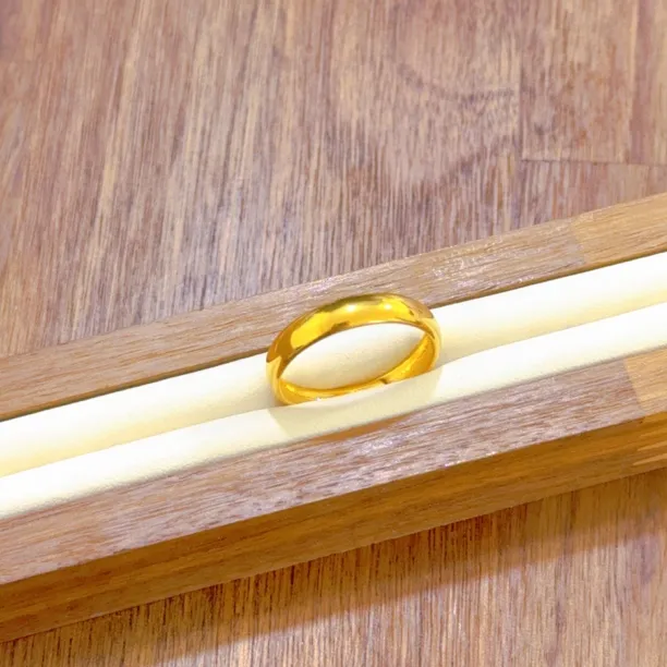 钛钢戒指 迪露姿钛钢戒指情侣对接活口光面实心百搭复古欧美简约