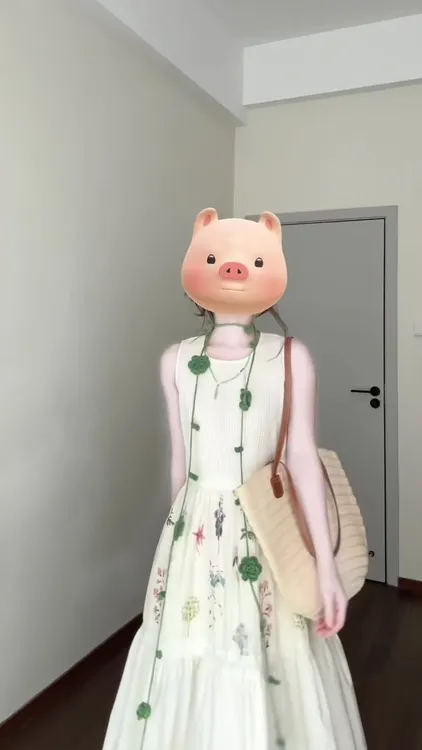 法式无袖背心连衣裙子女早春季2025年新款小个子海边度假碎花长裙