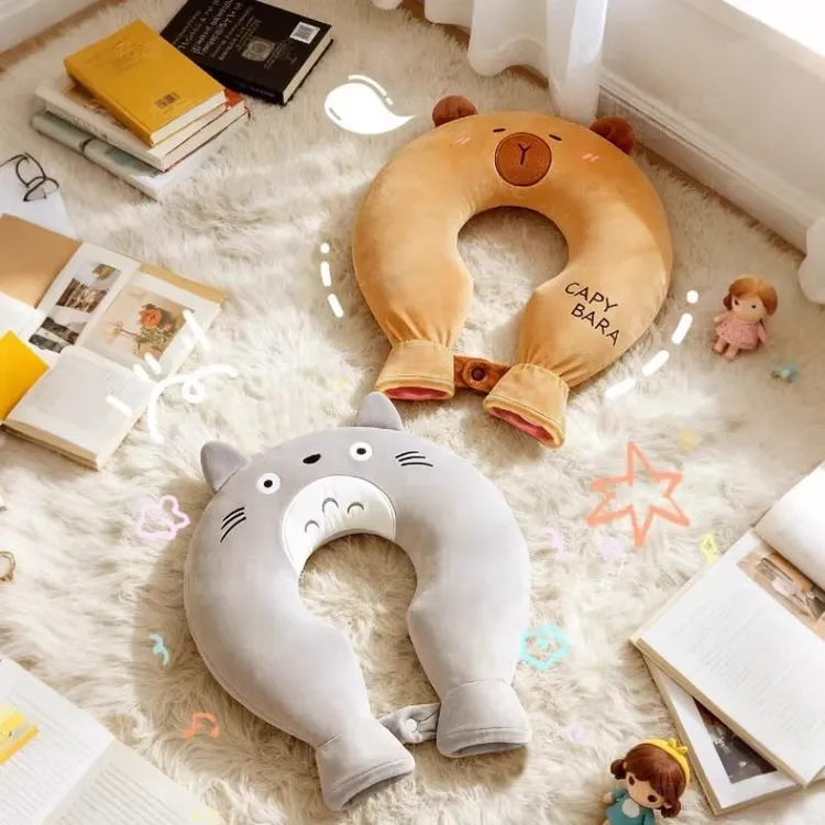 颈椎热水袋脖子肩颈U型热敷袋护颈袋理疗专用热水水袋神器暖水袋 