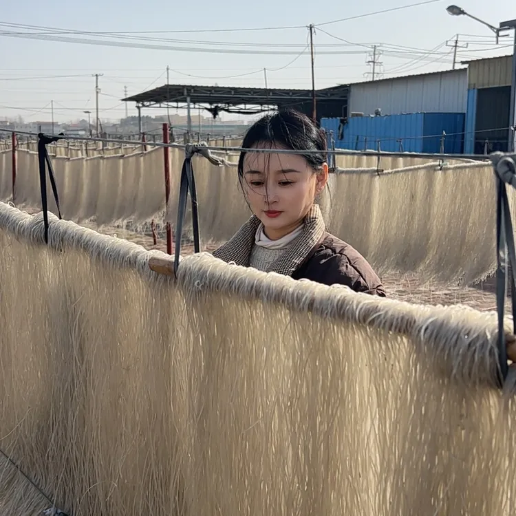 山东农家特产纯红薯粉条地瓜粉酸辣粉无明矾工艺干净卫生5斤装