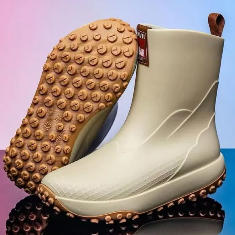 雨鞋男款时尚中筒防水雨靴户外登山钓鱼防滑水鞋外卖骑手专用胶鞋