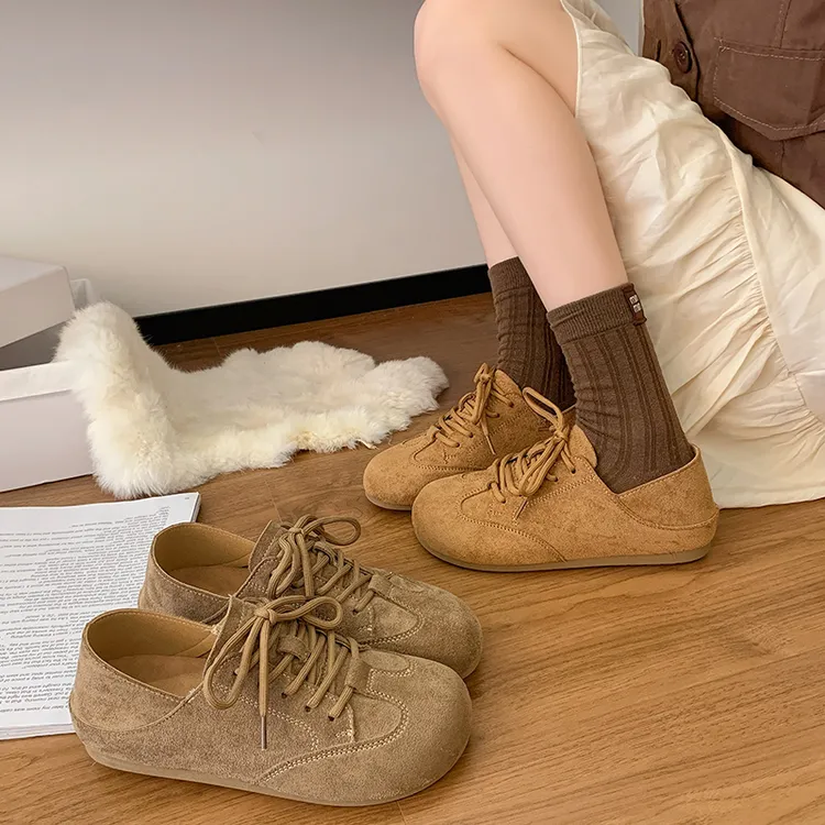 厚底勃肯鞋女2025夏季新款复古内增高百搭休闲两穿软底乐福单鞋