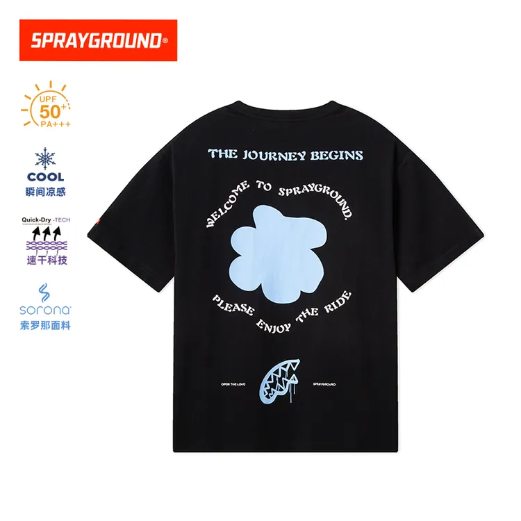 SPRAYGROUND鲨鱼嘴短袖T恤印花速干凉感防晒夏季潮流DR WE120238
