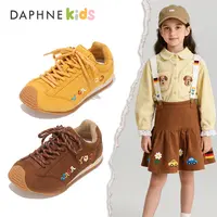 Daphne达芙妮女童鞋子儿童低帮运动风秋季时尚板鞋软底百搭徳训鞋