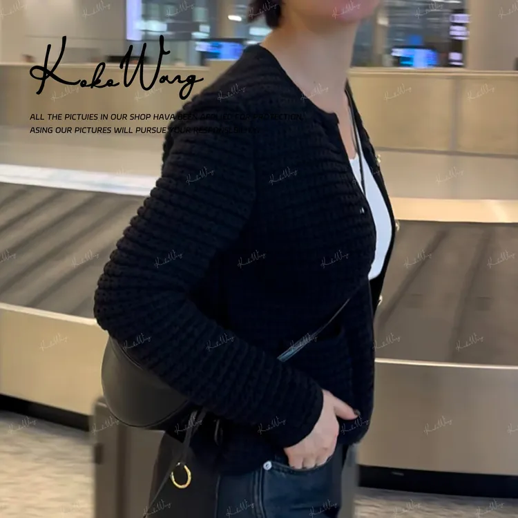 KOKO WANG 秋冬高级感小香风气质款单排扣针织开衫N0525I26KS51