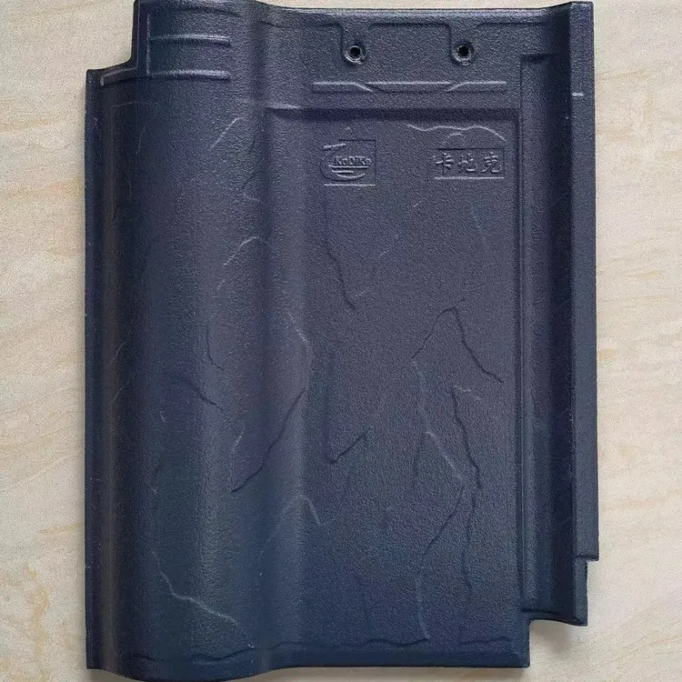 卡地克（兰紫砂-全瓷6斤）新中式风格全瓷罗曼瓦琉璃瓦别墅屋顶瓦片