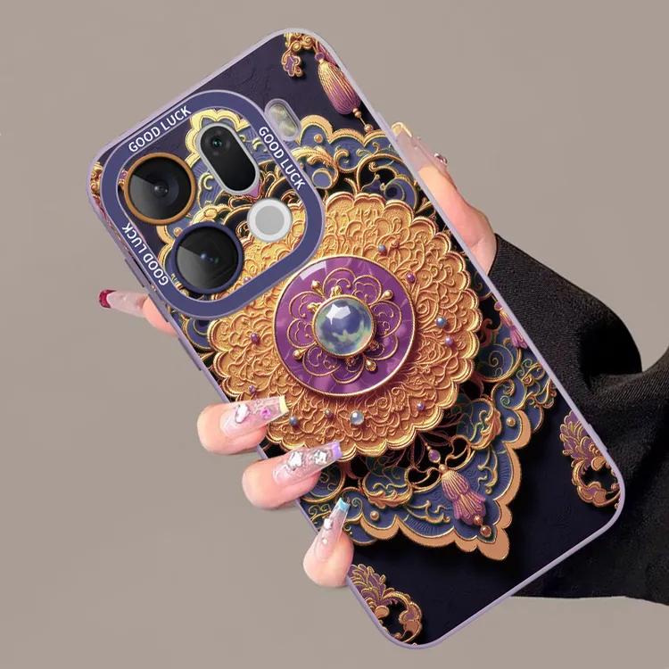 复古花边灵珠适用oppofindx9手机壳x9pro女x8s高级感x7ultra小众