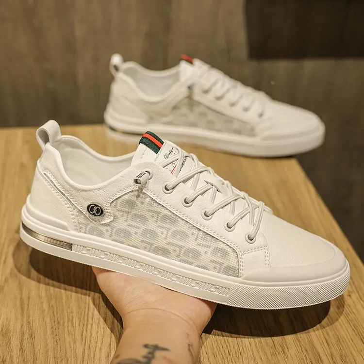 欧洲站男鞋夏季薄款透气一脚蹬鞋子男布鞋潮牌欧美板鞋休闲小白鞋